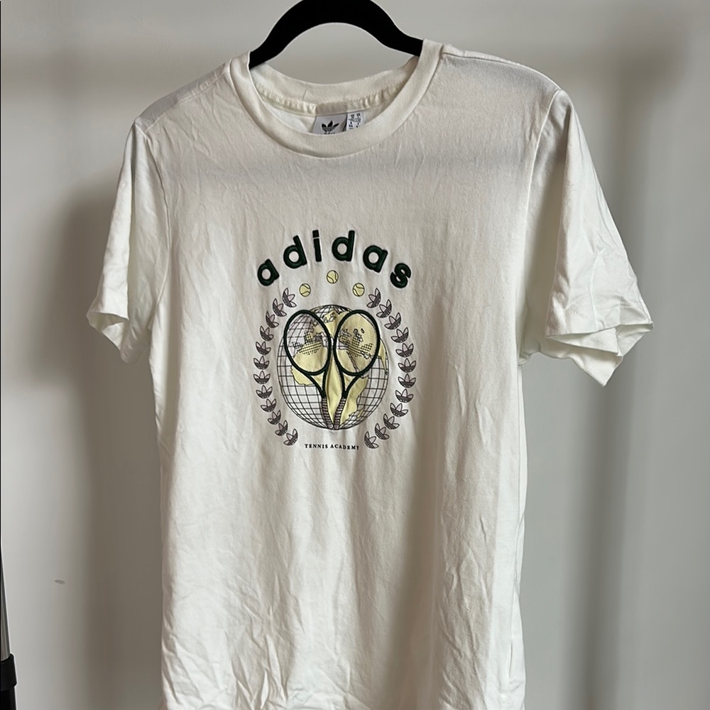 Adidas Cream Graphic Tee